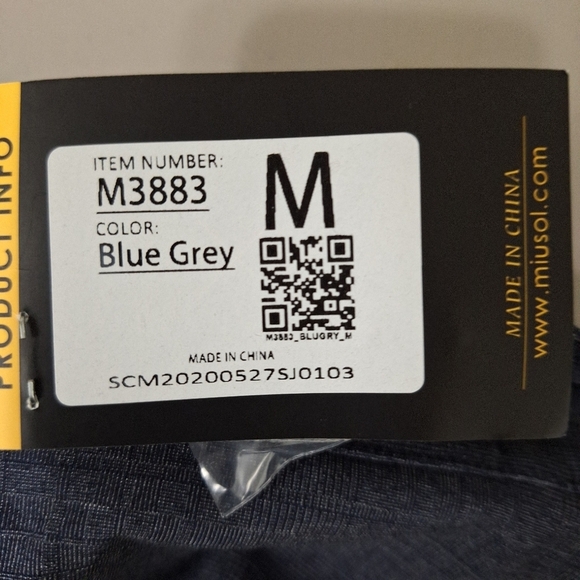 Musol “NEW” Blue Gray Preppy 3/4 Sleeves Pin Up Retro Pleated Midi Dress Size M - Picture 11 of 11